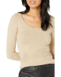 Long Sleeve Open Scoop Neck Tee