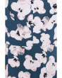 Sleeveless Floral Scuba Crepe V-Neck Aline