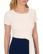 Color-Block Draped Short Dress