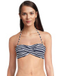 Coastline Stripe Twist Bandeau Top