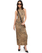 Halter Turtle Side Slit Gown