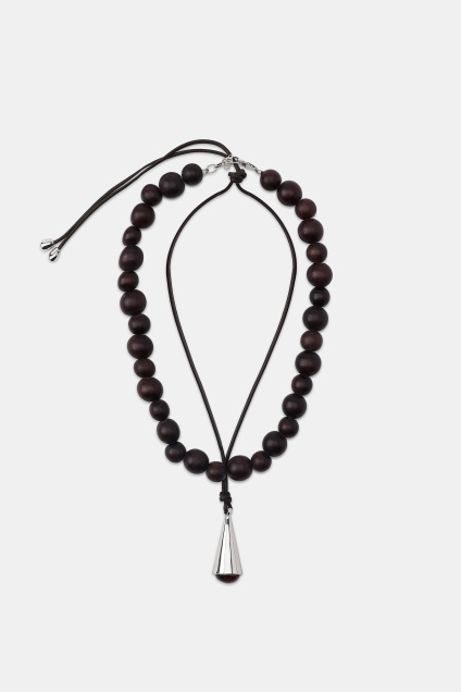 Zara ДВОЙНЫЕ КОЛЬЕ С ШАРИКАМИ И МЕТАЛЛИЧЕСКОЙ ЧАСТЬЮ 537530547-700-3
