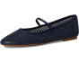 Jayna Perforated Leather Mary Jane Flats