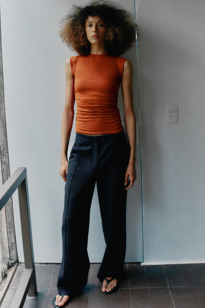 Zara ТОП С БОКОВЫМИ СБОРКАМИ 515180968-614-2