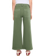 Meg High-Rise Wide Leg Pants With Pocket Front And Back in Dill