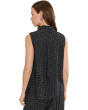 Puckered Organic Linen Grid Classic Collar Shirt