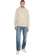 Leather-Pony Double-Knit Hoodie
