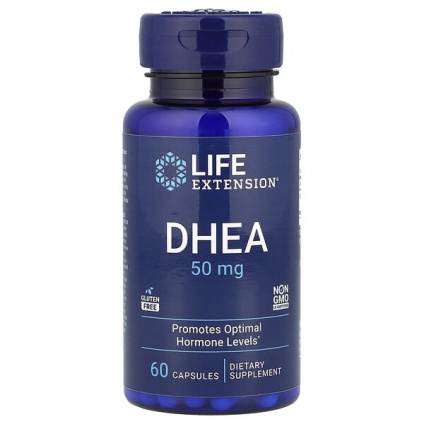 Life Extension, DHEA, 50 мг, 60 капсул