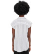 Relaxed Collar Short Sleeve Blouse