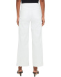Meg High-Rise Fab Ab Wide Leg Raw Hem in Optic White