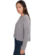 Petite Peruvian Cotton Cloud Twist Crew Neck Sweater