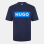 Hugo Футболка унисекс с культовым логотипом и коротким рукавом