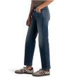 Pattie High-rise-straight Legs-back Darts 5 Pockets In Razor