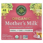 Traditional Medicinals, Organic Mothers Milk®, оригинальный продукт с фенхелем и пажитником, без кофеина, 48 чайных пакетиков в упаковке, 84 г (2,96 унции)