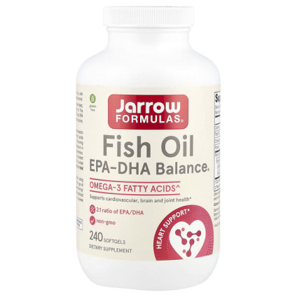 Jarrow Formulas, EPA-DHA Balance®, рыбий жир с ЭПК и ДГК, 240 капсул (1000 мг в 1 капсуле)