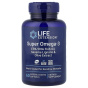 Life Extension, Super Omega-3, рыбий жир с ЭПК и ДГК, лигнанами кунжута и экстрактом оливы, 60 капсул, покрытых кишечнорастворимой оболочкой