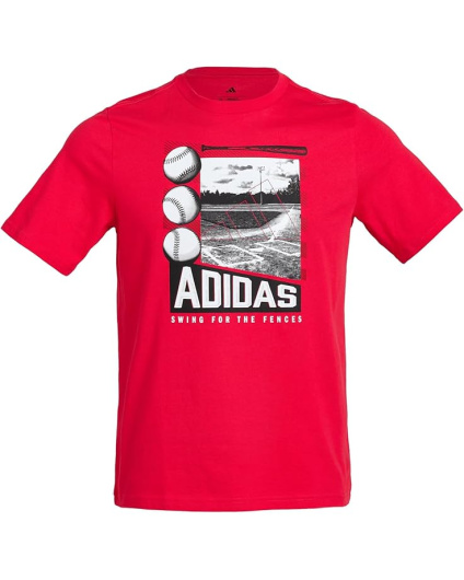 adidas Kids Футболка с бейсбольным плакатом (Большой ребенок)