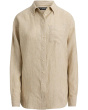 Relaxed Fit Striped Linen Shirt