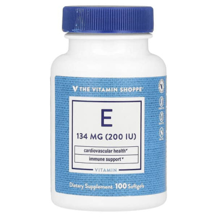 The Vitamin Shoppe, Витамин E, 134 мг (200 МЕ), 100 мягких таблеток
