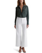 Saige Mid-Rise Wide Leg Jeans in Gallery White