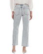 28" Kennedy Mid-Rise Straight Leg Jeans with Seaming Detail and Slit