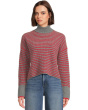 Pine Stripe Wool Waffle Stripe Crew Neck