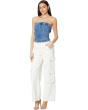Own It Denim Bustier in Blue