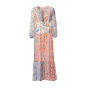 Designer-Maxikleid, bunt