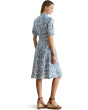 Paisley Tie-Front Linen Shirtdress
