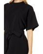 Drop Shoulder Moch Neck Dress
