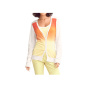 Strickjacke, creme-orange-gelb