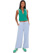 Reversible Palm Voyage Wide Leg Ankle Pant