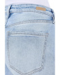 Kennedy Mid-Rise Crop Straight Jeans with Wide Hem and Slit 26.5in Inseam