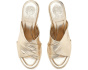 Fisella Cross Band Espadrille Wedge Sandals