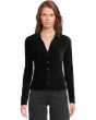Textured Velvet Button Up