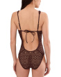 Classic Color Play Crochet Plunge One-Piece