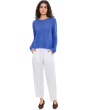 Organic Linen Cotton Slub Crew Neck Pullover