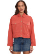 Oversized Cropped Denim Jacket