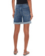 10" Marley Mid-Rise Girlfriend Denim Shorts with Roll Cuff