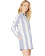 Rugby Beach Stripe Boyfriend Shirt Cover-Up