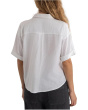 Brianna - Boxy Button Front Shirt with Short Sleeve & Pocket