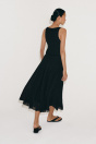 Zara ПЛАВНАЯ КОМБИНИРОВАННАЯ ЮБКА ZW COLLECTION черного цвета