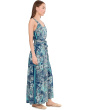 Sleeveless Woven Maxi Dress with Self Belt