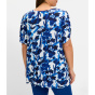 Sheego Рубашка с блестками и узором из кобальта