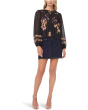 Round Neck Shirring Front Long