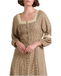 Manzana Square Neck Long Sleeve Dress