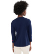 3/4 Sleeve Trapunto V-Neck Tee - Ziviana