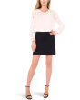 Shirring Neck Long sleeve with