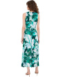 Sleeveless Matte Jersey Floral Maxi