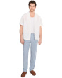 Beach Coast Linen Full Elastic Pants